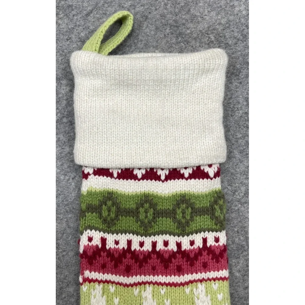 Pottery Barn Kids Classic Fair Isle Christmas Stocking Multicolor Large 28
